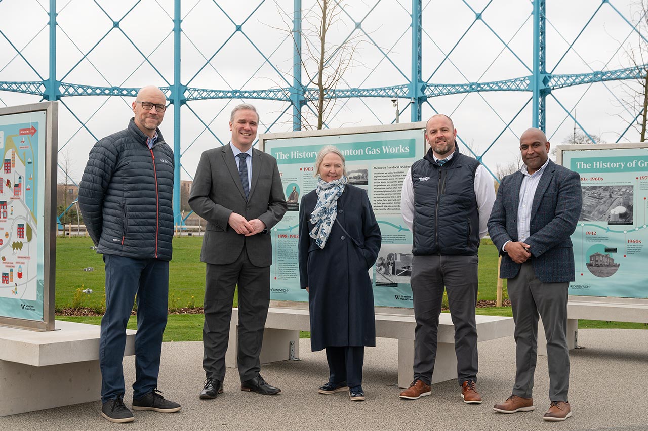 Featured Image for New park opens within former gasholder in Granton as part of major regeneration